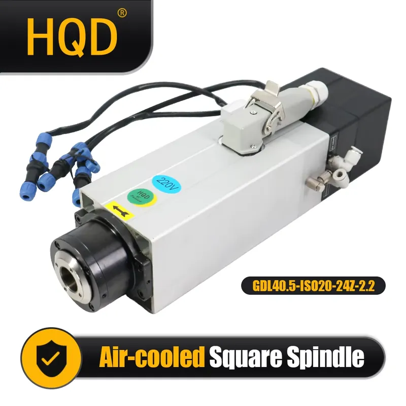 Spindle Motor - Poland Shipped HQD GDL40.5-ISO20-24Z-2.2 220V 24000RPM
