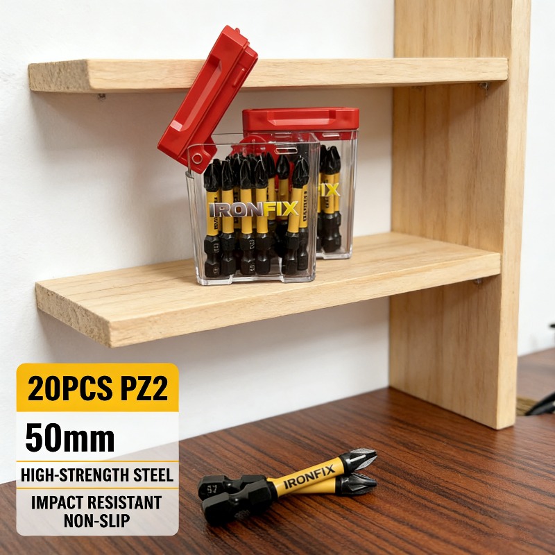 Drill Bit Set - High Quality 20pcs PZ2 Screwdriver Bits