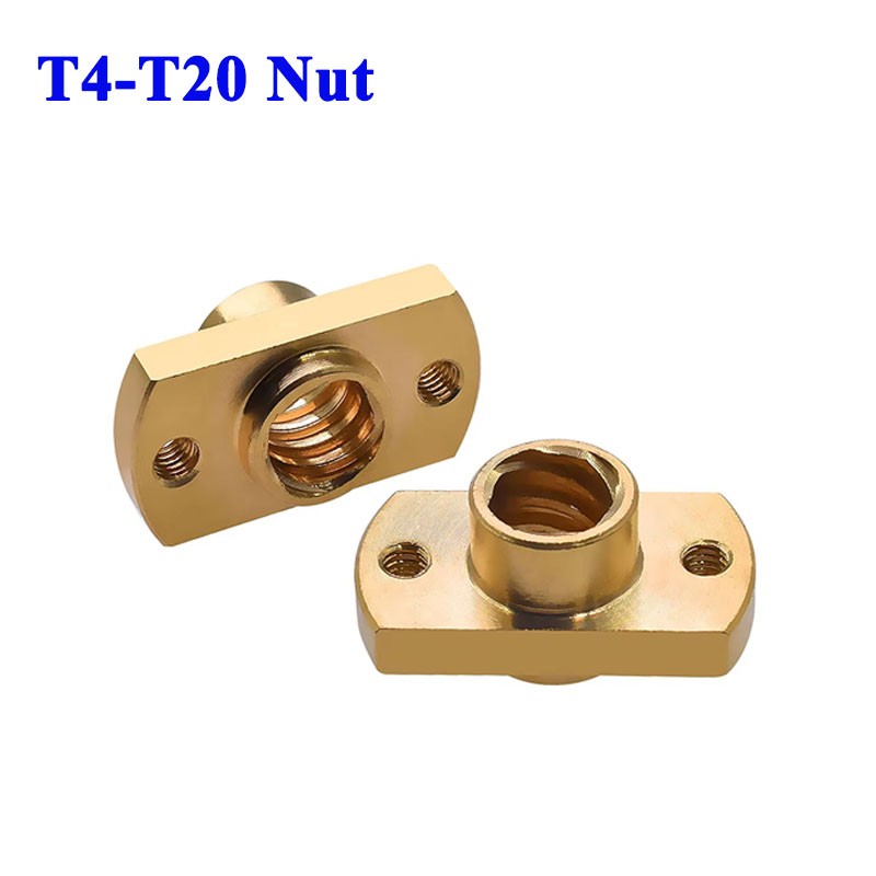 Lead Screw 8Mm - T4-T20 Lead Screw H Flange Brass