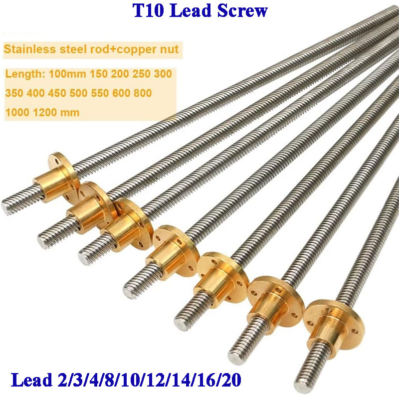 Lead Screw 8Mm - T10 Lead Screw 304 Stainless Steel