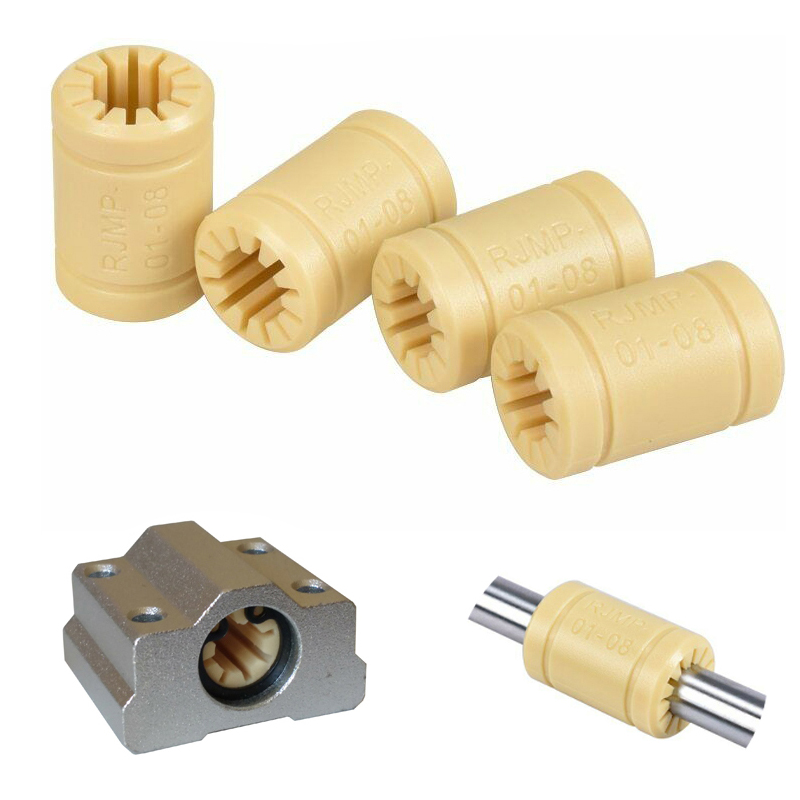 Linear Rod 8Mm - 4Pcs RJMP-01 Plastic Linear Bearings Bushing