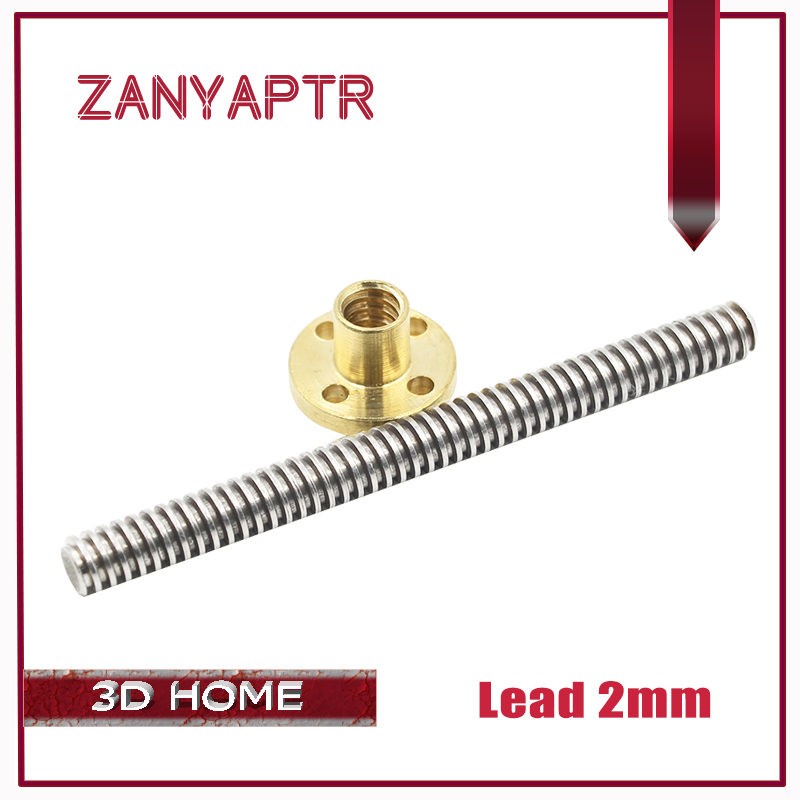 Lead Screw 8Mm - 3D Printer &CNC Lead 2mm THSL-500-8D