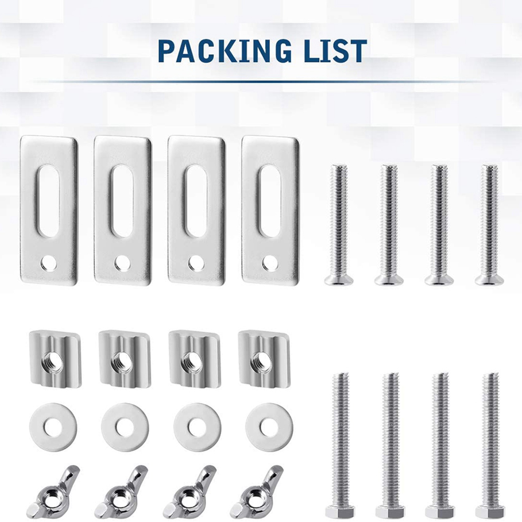3018 Cnc - A19F-8 Pack T-Track Clamp,Mini T Track