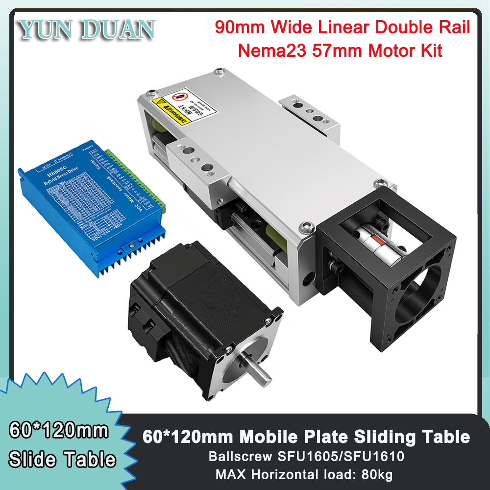 Nema23 Stepper - Enclosed Module Linear Rail Guide 80KG