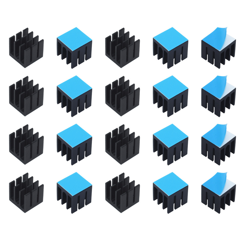 Aluminium Extrusion - 12x12x12mm 50pcs Aluminum Heatsink Radiator Cooler