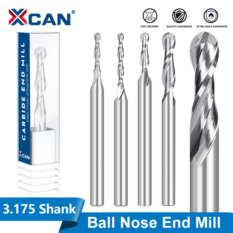End Mill Set - XCAN 3.175 Shank Ball Nose Milling