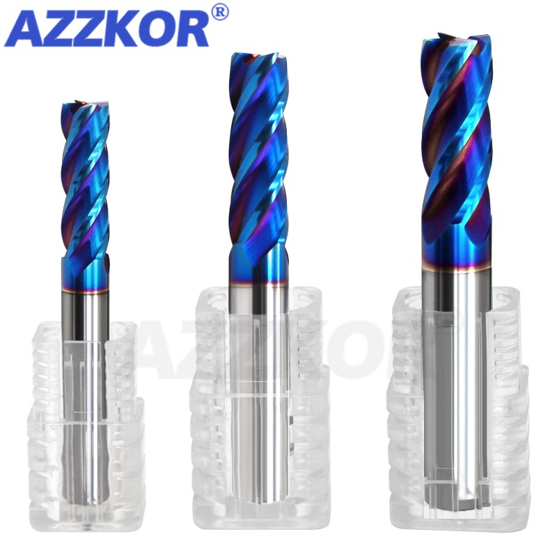 End Mill Set - HRC70 4F Milling Cutter Alloy Coating