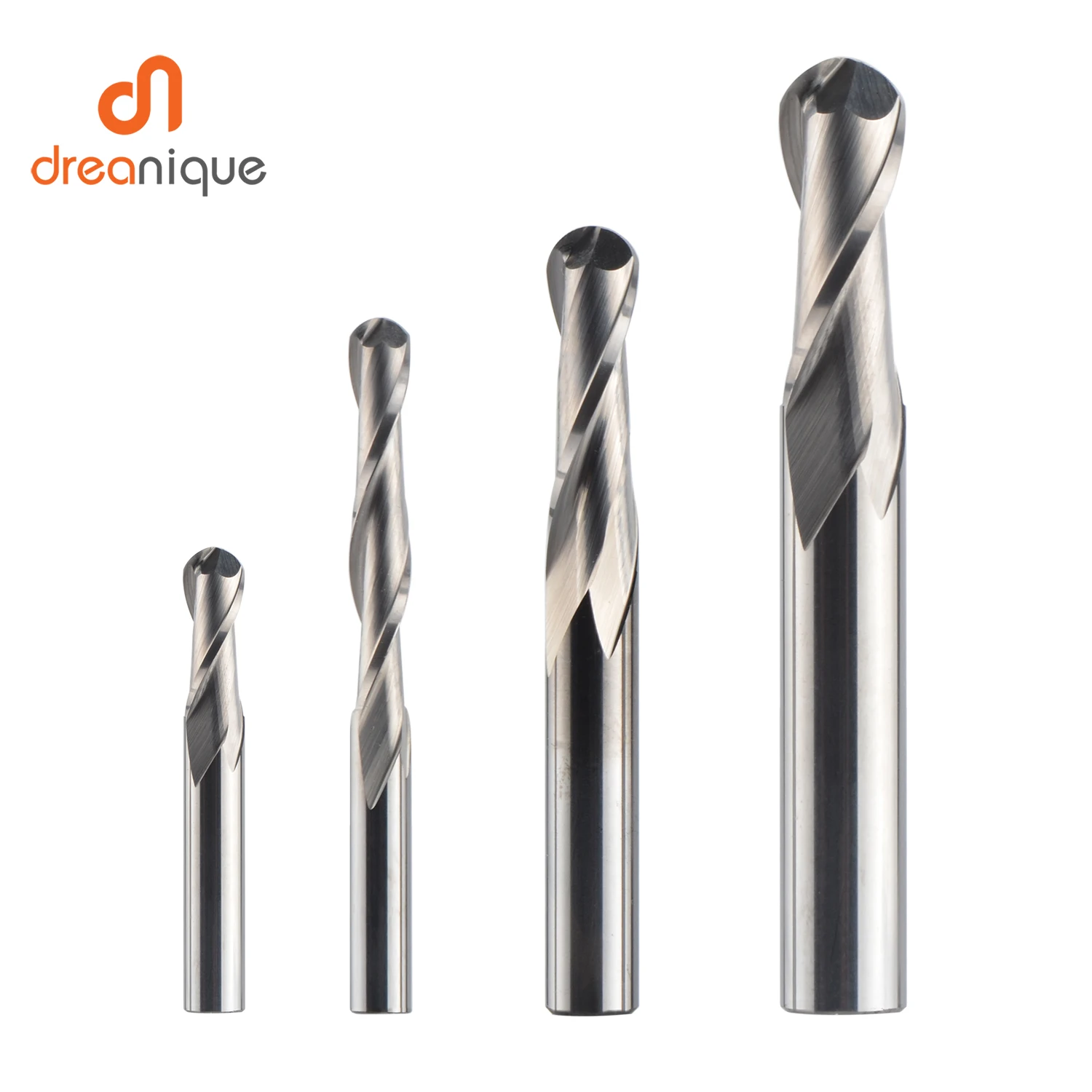 End Mill Set - Dreanique 1pc Carbide Ball Nose End