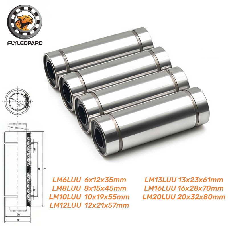 1pcs LM3UU LM4UU LM6UU LM8UU L - огляд і ціна Lm8Uu Bearing