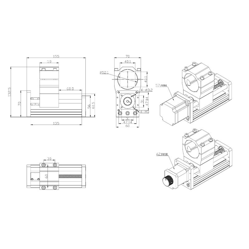 CNC 3018 Z-Axis Module 52mm Sp - огляд і ціна 3018 Aluminium Cnc