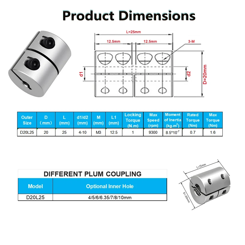 Rigid Coupling 25mm Length Mot - огляд і ціна Cnc Router
