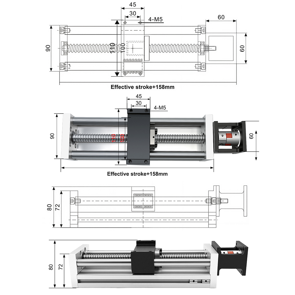 Linear Guide Rail Optical Axis - огляд і ціна Linear Rail