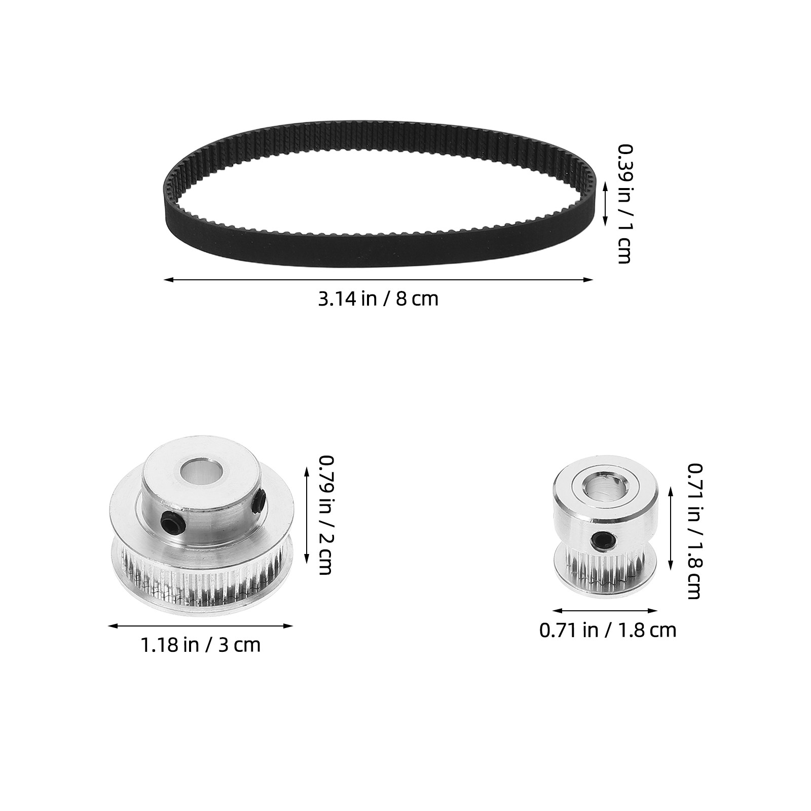 GT2 Timing Belt Pulley Set Syn - огляд і ціна Gt2 Belt
