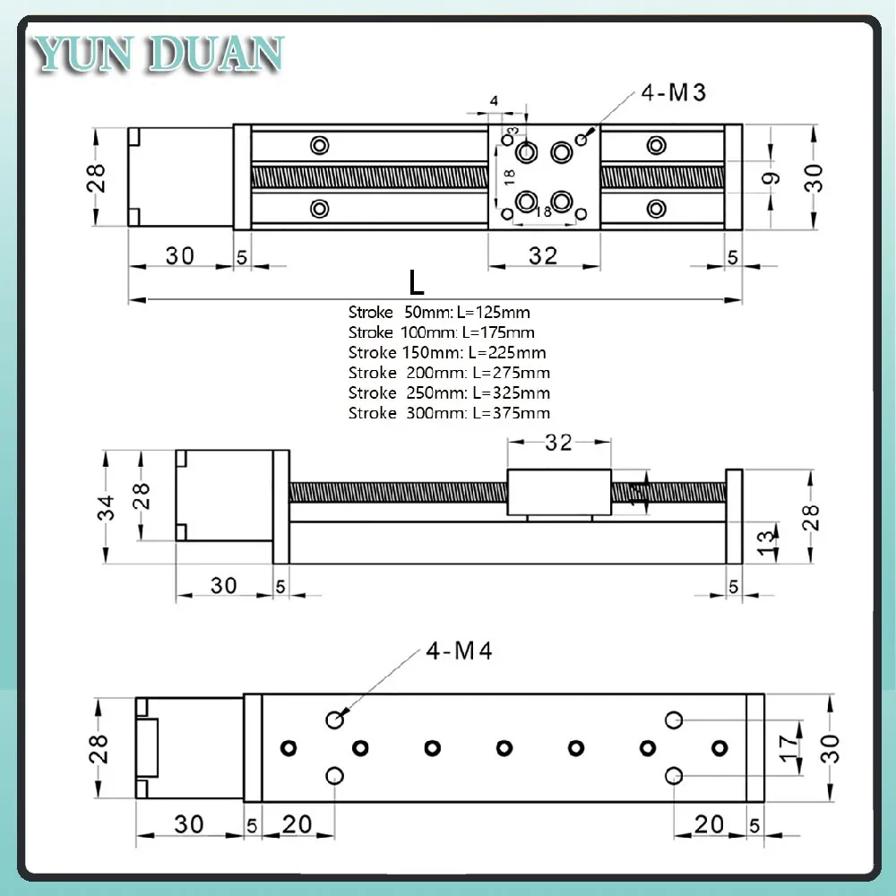 T-type Sliding Table Rail Line - огляд і ціна Linear Rail