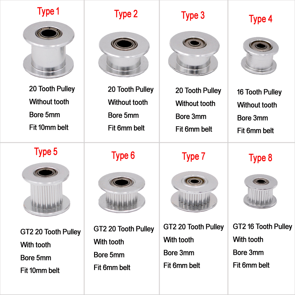 10PCS GT2 Idler Timing Pulley  - огляд і ціна Gt2 Belt