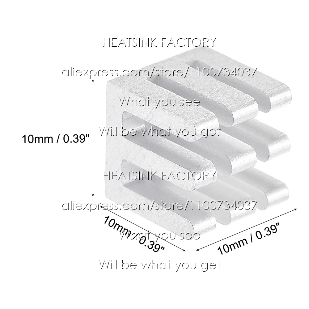 10x10x10mm Aluminum Heatsink C - огляд і ціна Aluminium Extrusion