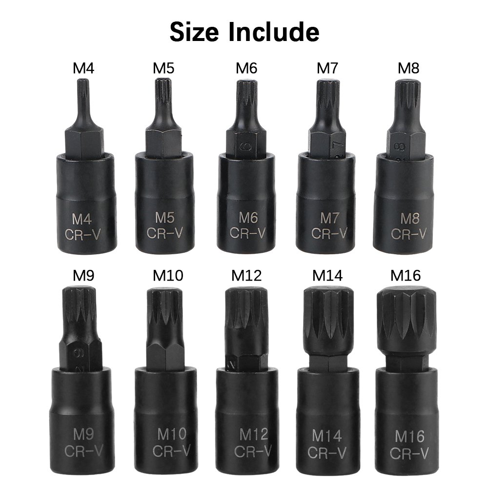 Socket Wrench Tool 10pcs 12 Po - огляд і ціна Cnc Bits