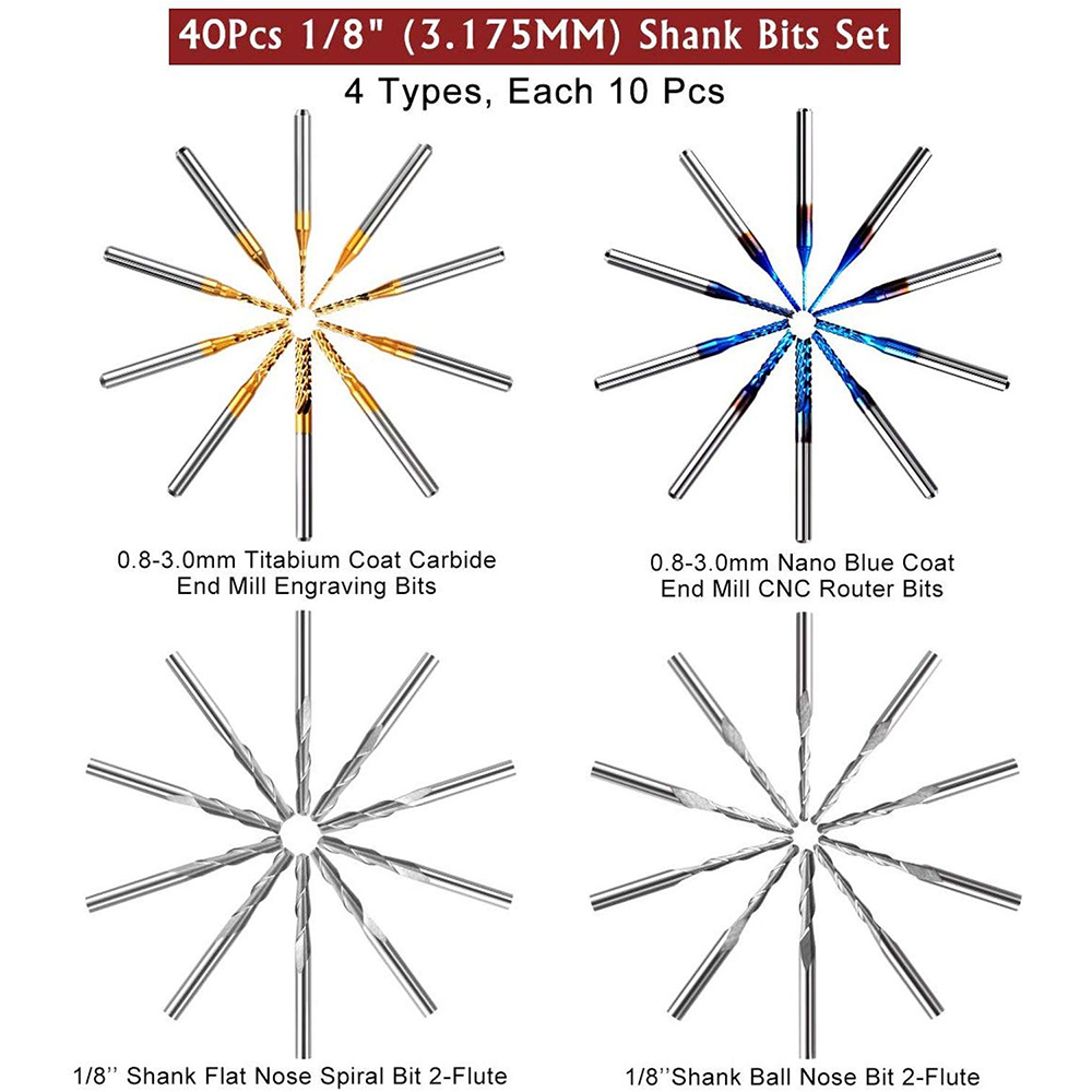 Twotrees End Mill Engraving Bi - огляд і ціна End Mill Set