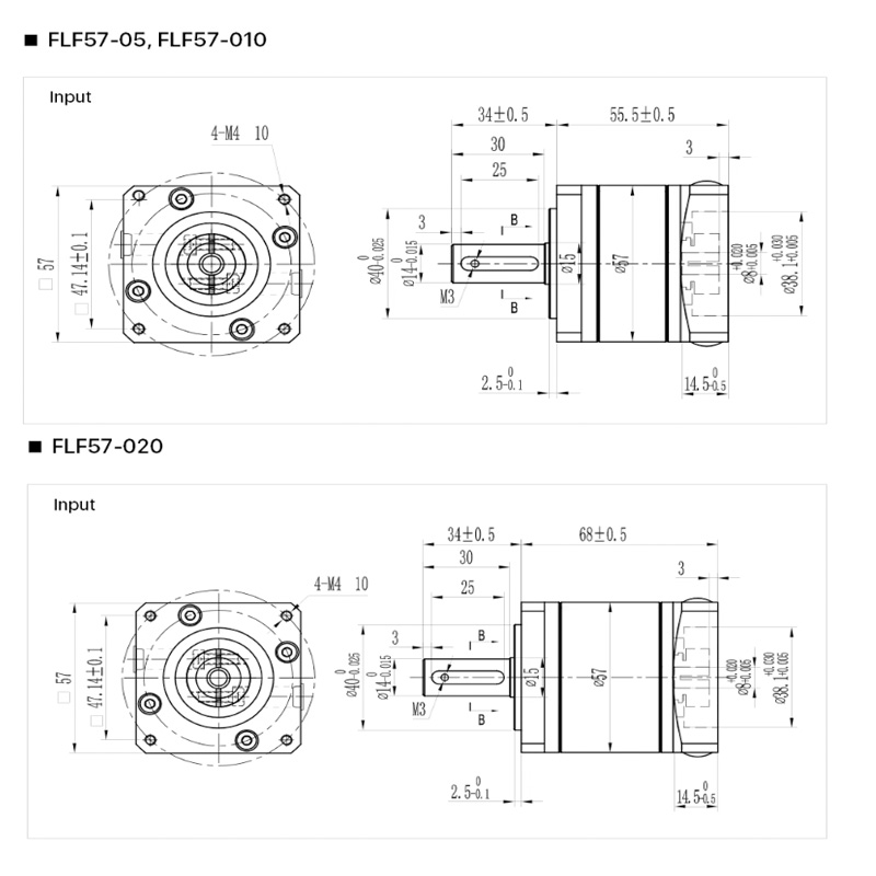 FLF57-05 Nema 23 Planetary Gea - огляд і ціна Nema23 Stepper