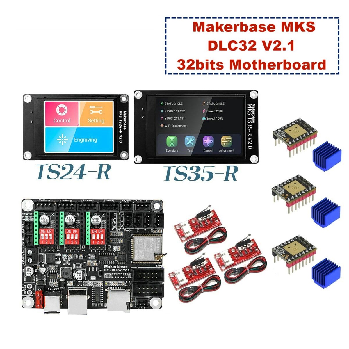 Makerbase MKS DLC32 V2.1 32bit - огляд і ціна Lm8Uu Bearing