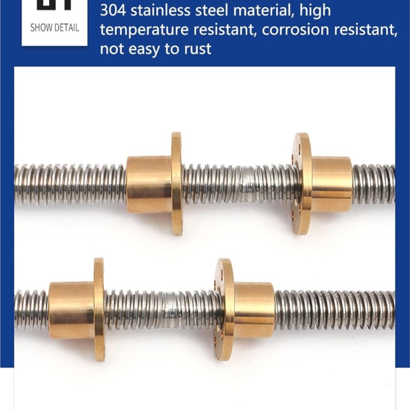 T8 Lead Screw Right-Left Threa - огляд і ціна Lead Screw 8Mm