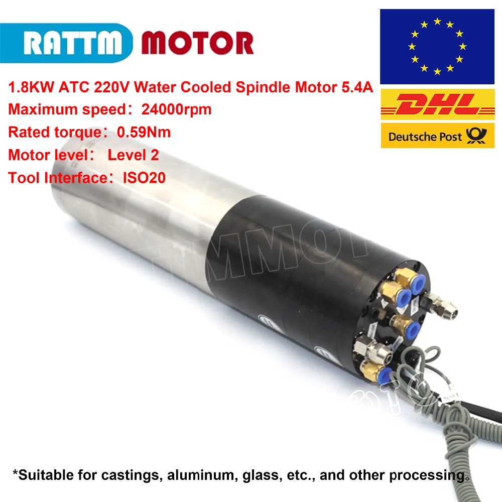 1.8KW 2.2KW ISO20 water cooled - огляд і ціна Water Cooled Spindle