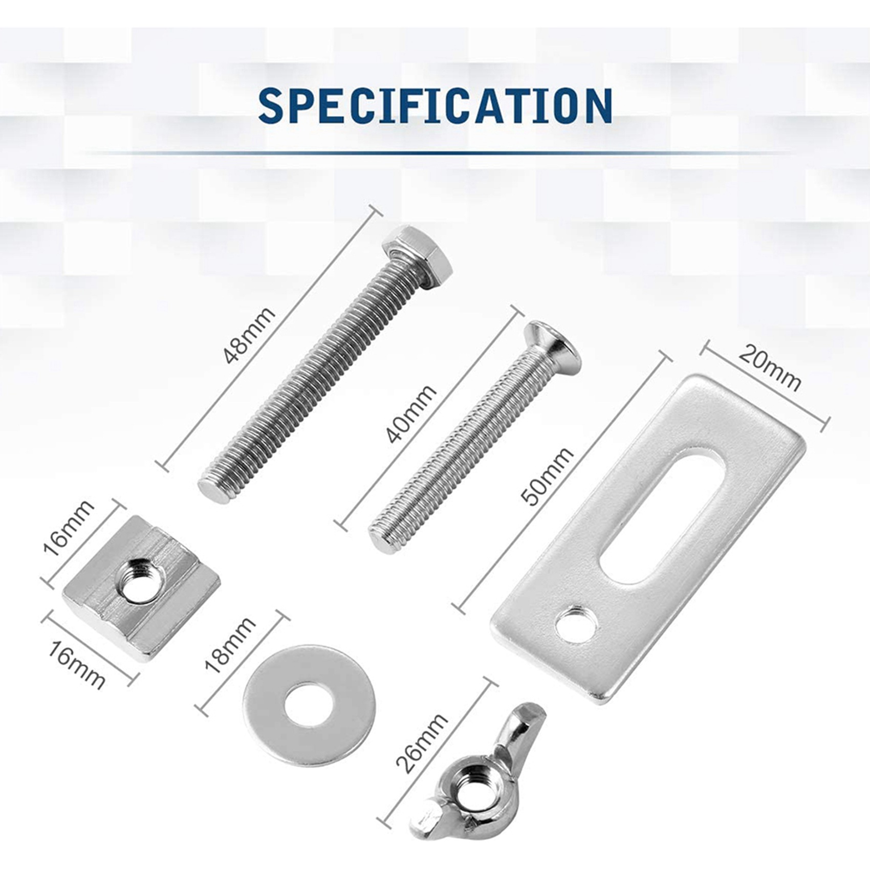 B62B-8 Pack T-Track Clamp,Mini - огляд і ціна 3018 Cnc