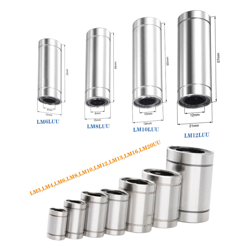 4/10pc LM6UU LM8UU LM10UU LM8L - огляд і ціна Lm8Uu Bearing