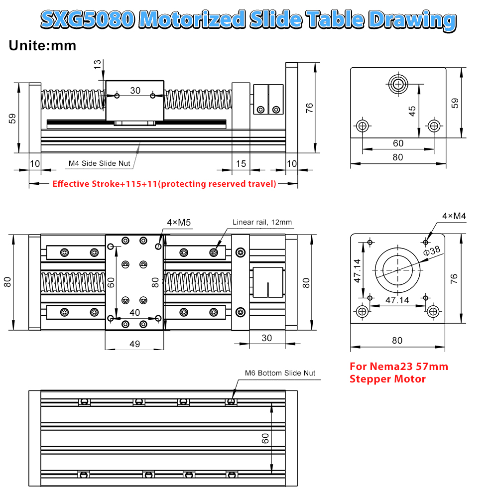 Z Axis 80mm Wide Trapezoidal s - огляд і ціна Linear Rail