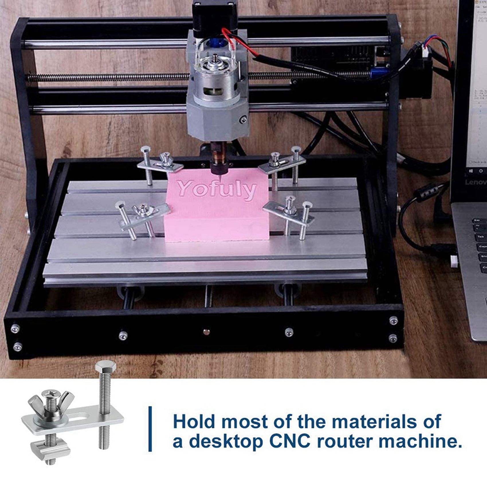 A19F-8 Pack T-Track Clamp,Mini - огляд і ціна 3018 Cnc
