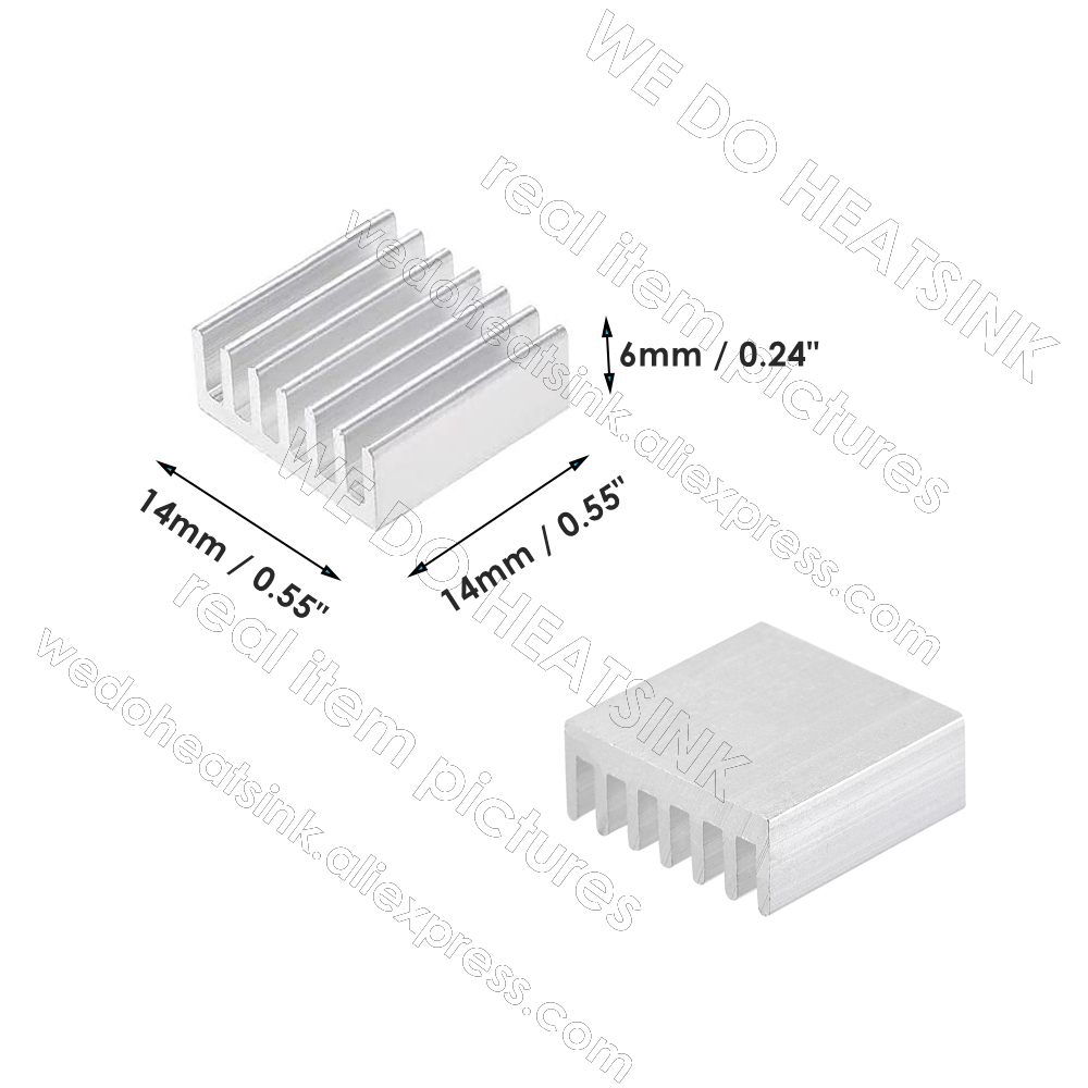 WE DO HEATSINK 100pcs 14x14x6m - огляд і ціна Aluminium Extrusion