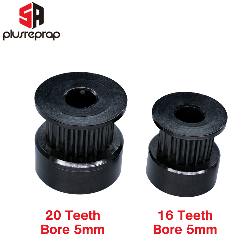 2/5 PCS GT2 16/20 Teeth Black  - огляд і ціна Gt2 Pulley