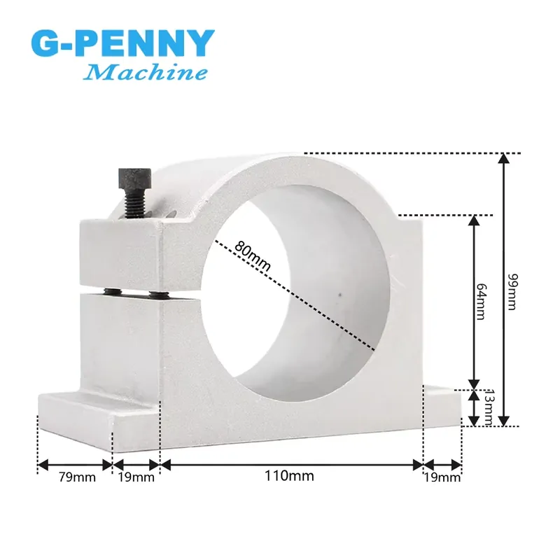 Gpenny 1.5kw ER16 D80mm Water  - огляд і ціна Water Cooled Spindle