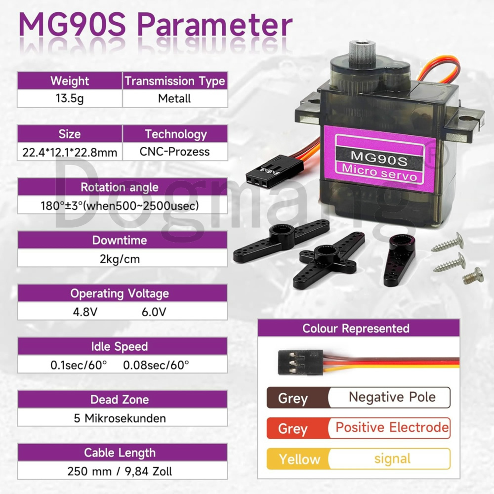 MG90S Servo 1/2/4/10/20/50 Pcs - огляд і ціна Servo 9G