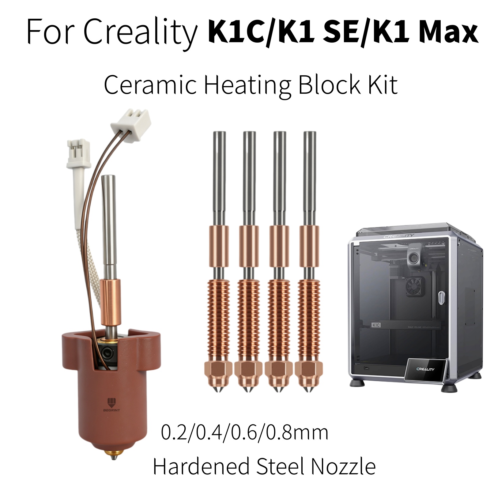 For Creality K1C K1 MAX Hotend - огляд і ціна Aluminium Profile 2020
