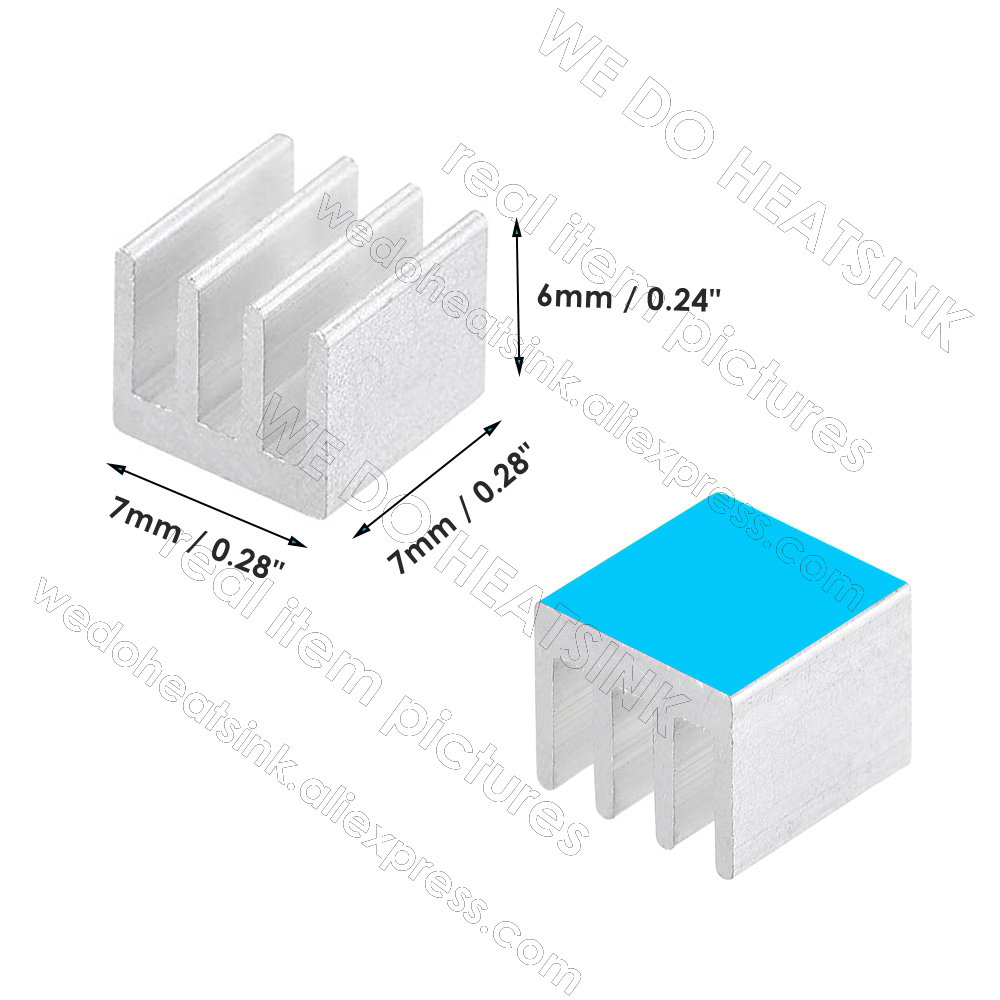 WE DO HEATSINK 50pcs/lot Tiny  - огляд і ціна Aluminium Extrusion