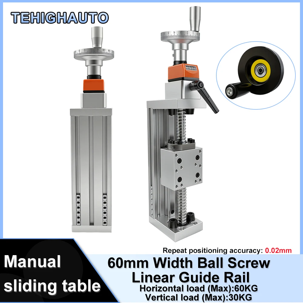 60KG Load Manual Linear Guide  - огляд і ціна Linear Rail