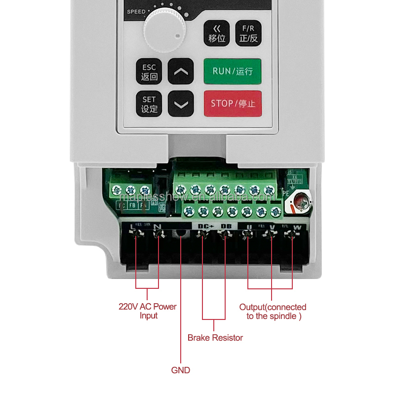 1.5kw 110v/220v/380vac Inverte - огляд і ціна Spindle Motor