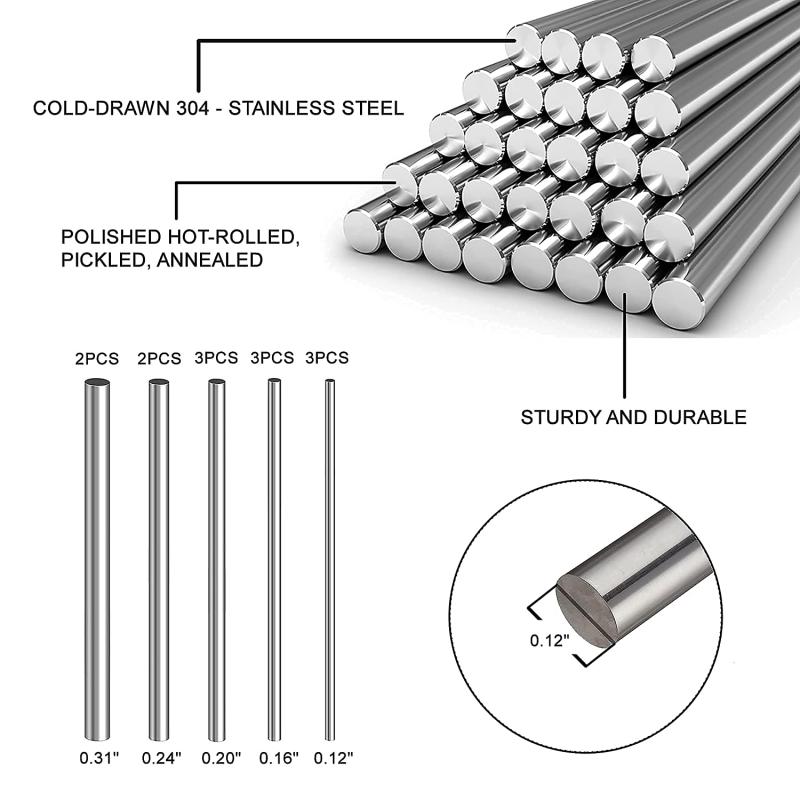 1/5Pc Stainles Steel Solid Rou - огляд і ціна Linear Rod 8Mm