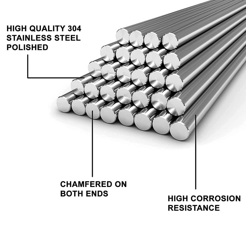 1/5Pc Stainles Steel Solid Rou - огляд і ціна Linear Rod 8Mm