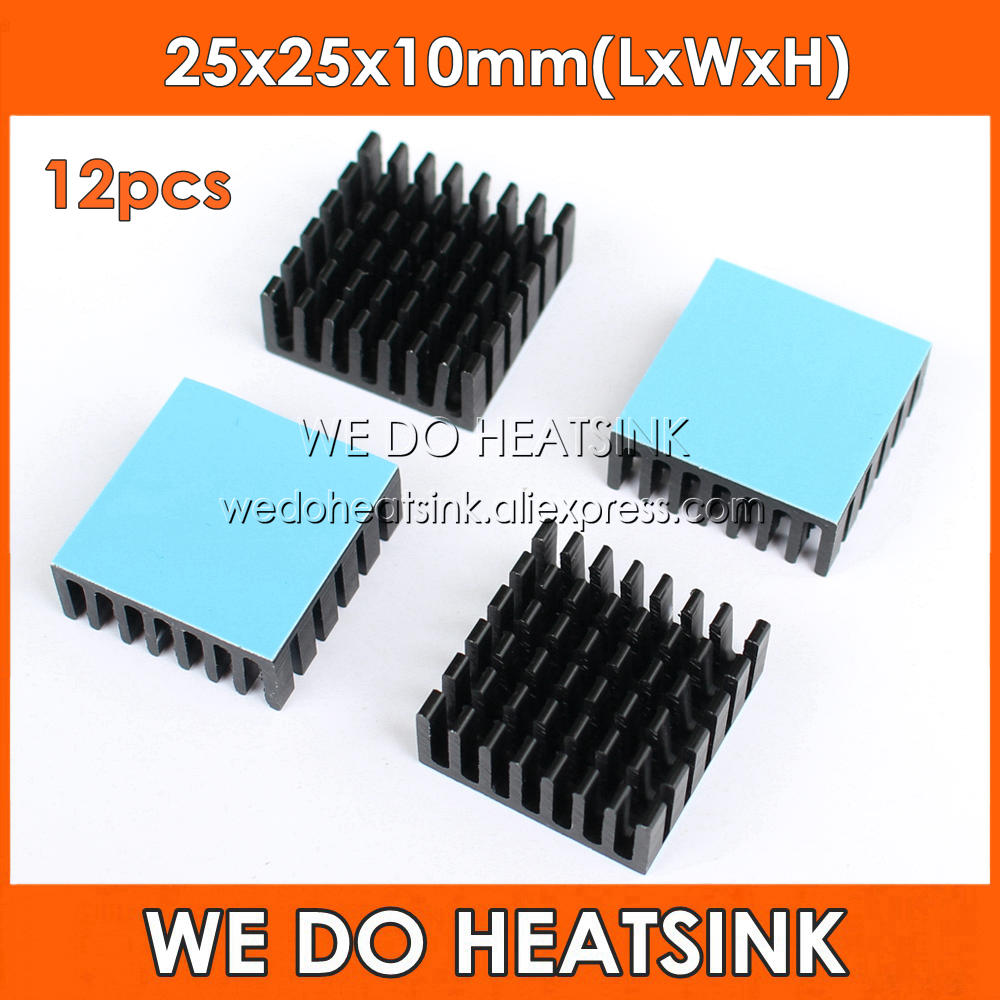 WE DO HEATSINK 12pcs 25x25x10m - огляд і ціна Aluminium Extrusion