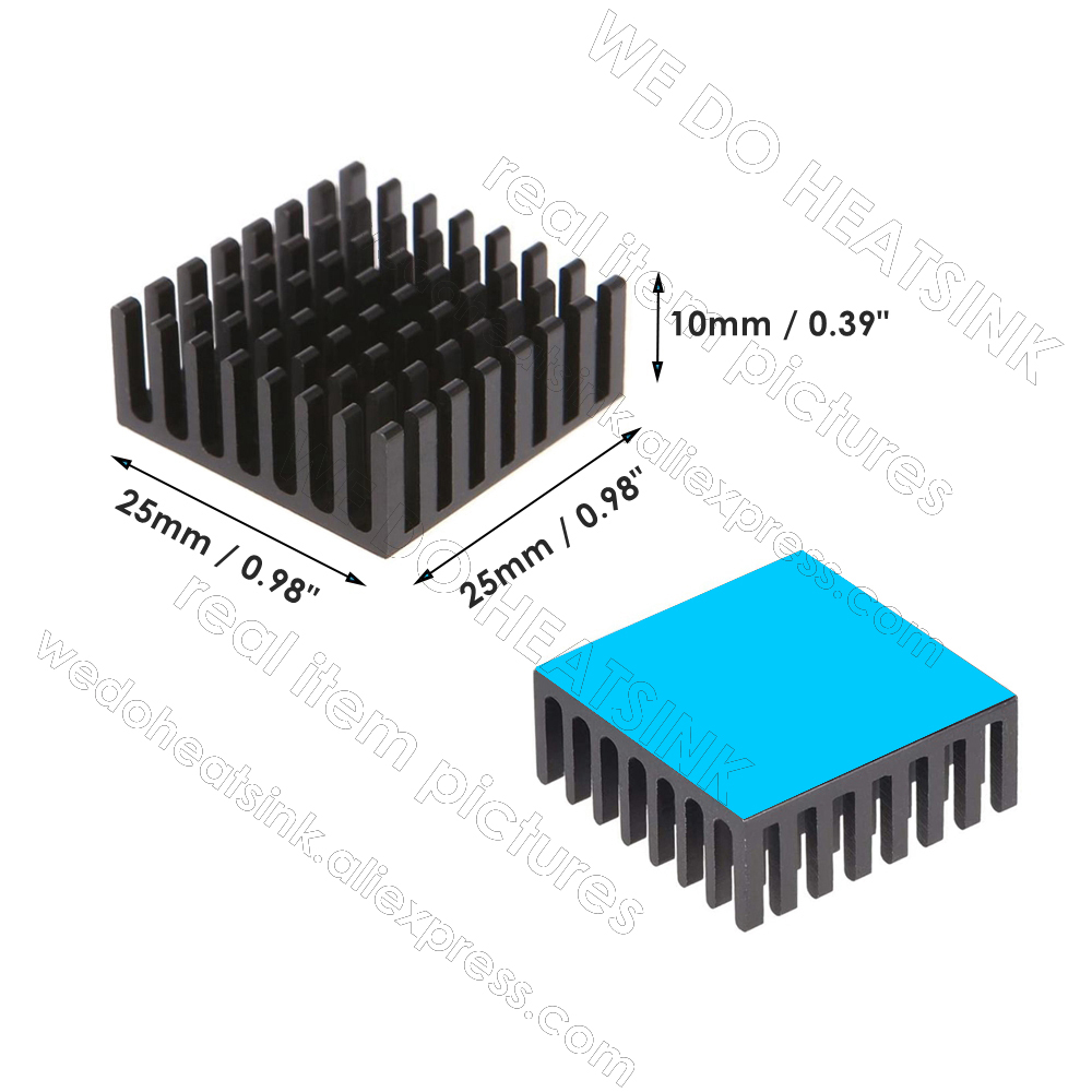 WE DO HEATSINK 12pcs 25x25x10m - огляд і ціна Aluminium Extrusion