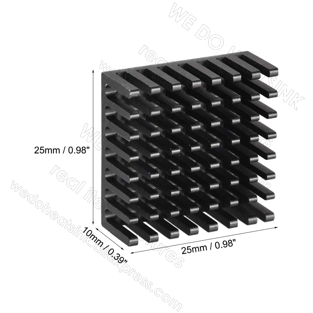 WE DO HEATSINK 12pcs 25x25x10m - огляд і ціна Aluminium Extrusion